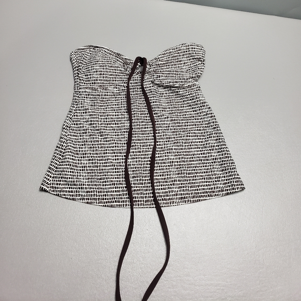 2bamboo strapless tankini bathing suit top XS